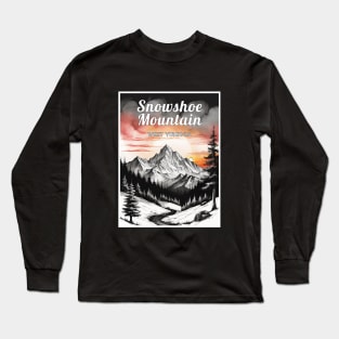 Snowshoe mountain ski west virginia usa Long Sleeve T-Shirt